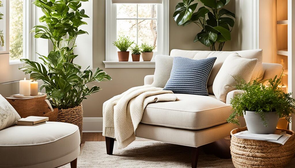 cozy reading nook