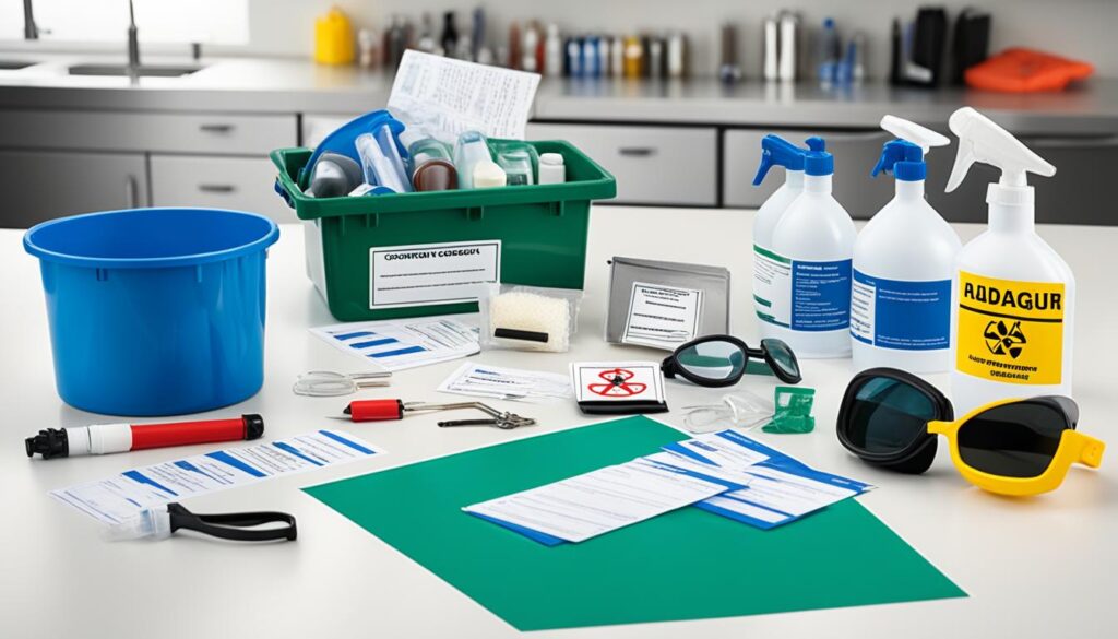 first aid for science experiments