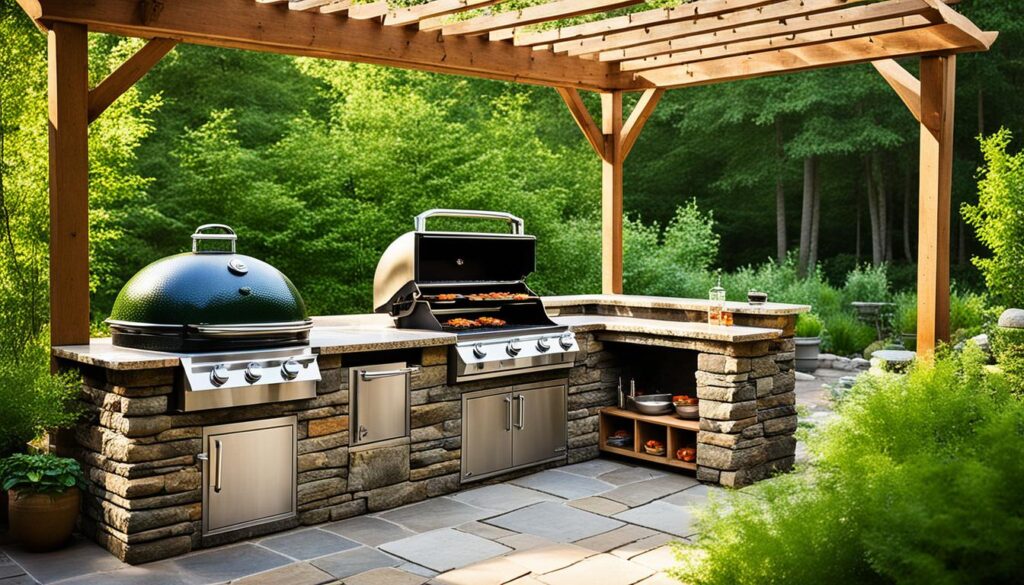 outdoor kitchen